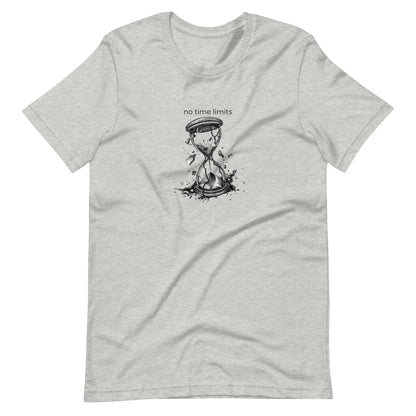 No Time Limits Hourglass Graphic Tee - Surrealist Minimalist Art T-Shirt