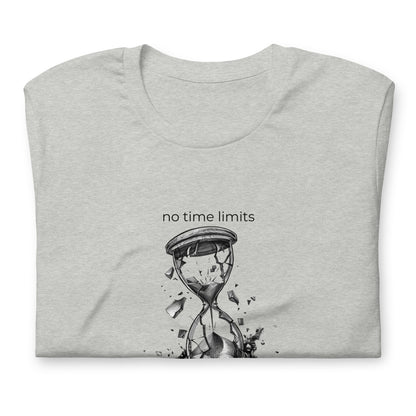 No Time Limits Hourglass Graphic Tee - Surrealist Minimalist Art T-Shirt