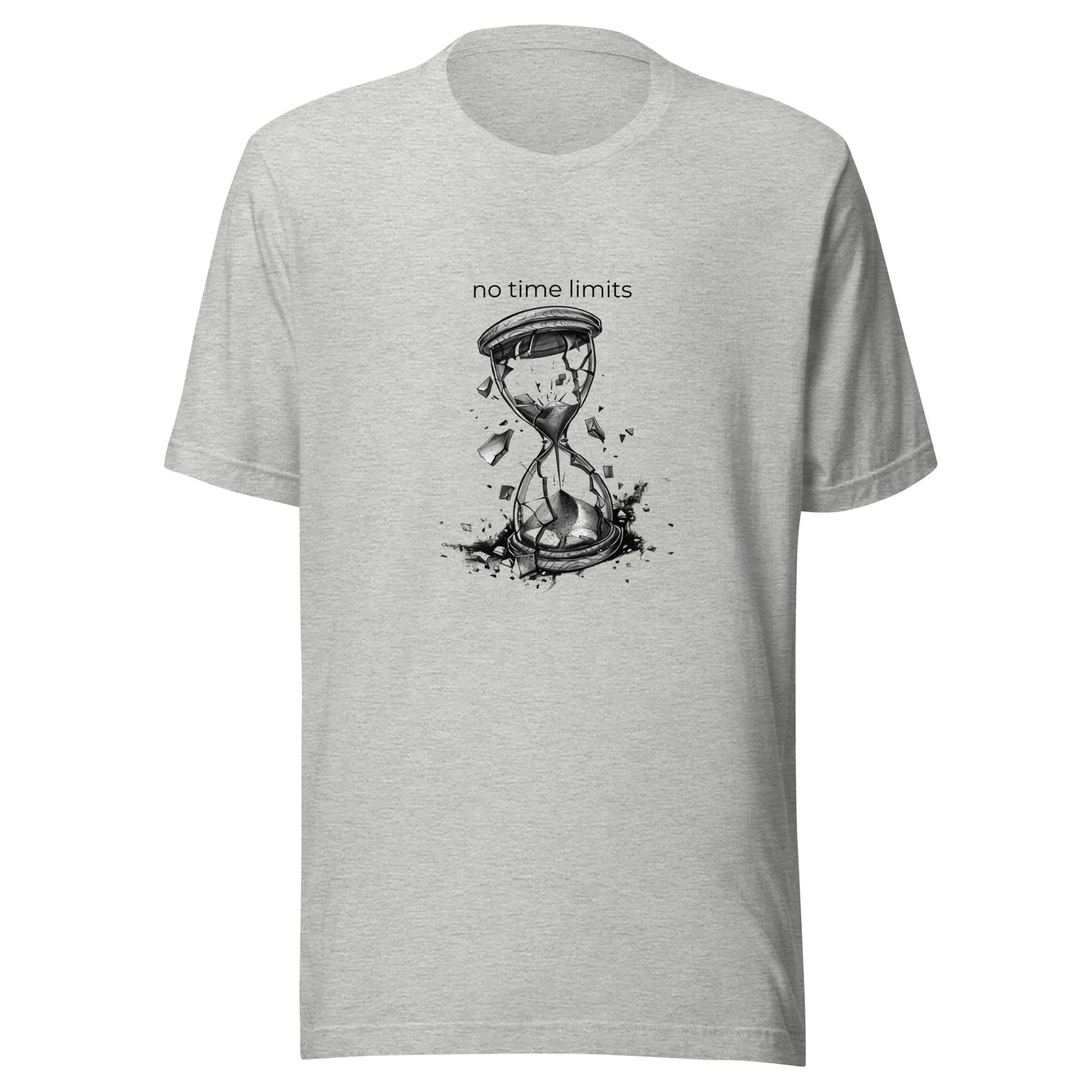 No Time Limits Hourglass Graphic Tee - Surrealist Minimalist Art T-Shirt