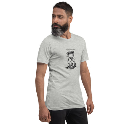 No Time Limits Hourglass Graphic Tee - Surrealist Minimalist Art T-Shirt