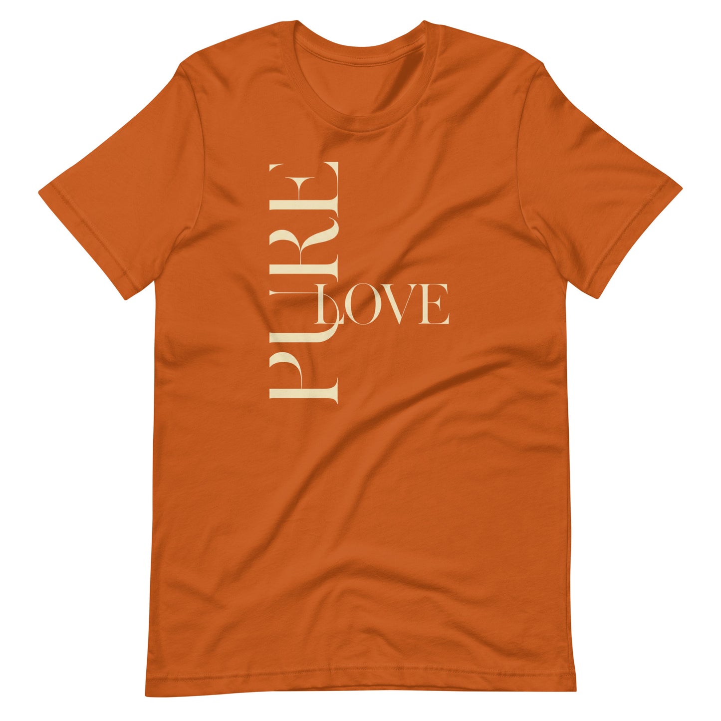 "Pure Love" Modern Typography Shirt – Premium Aesthetic Graphic Tee