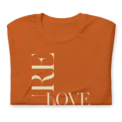 "Pure Love" Modern Typography Shirt – Premium Aesthetic Graphic Tee