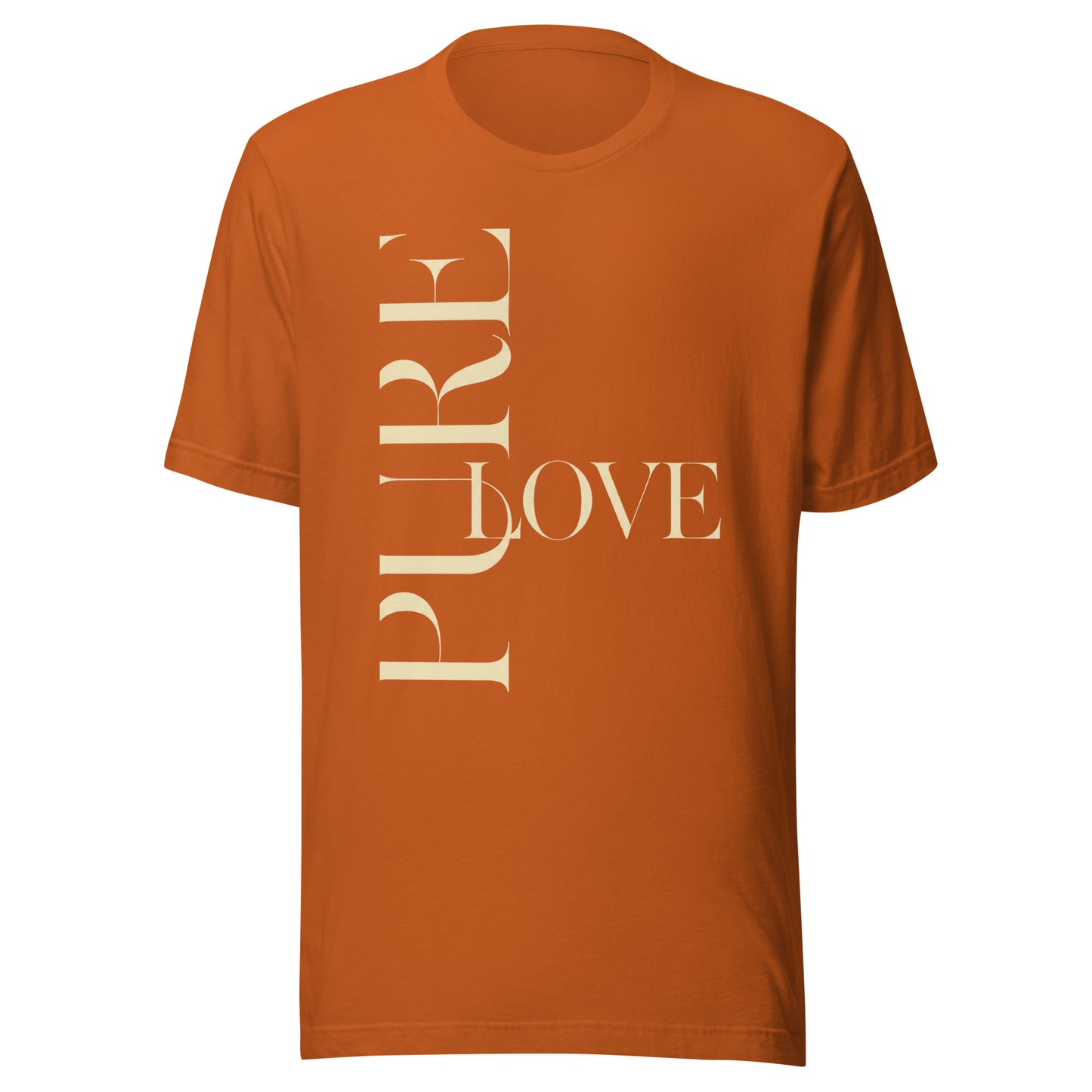 "Pure Love" Modern Typography Shirt – Premium Aesthetic Graphic Tee