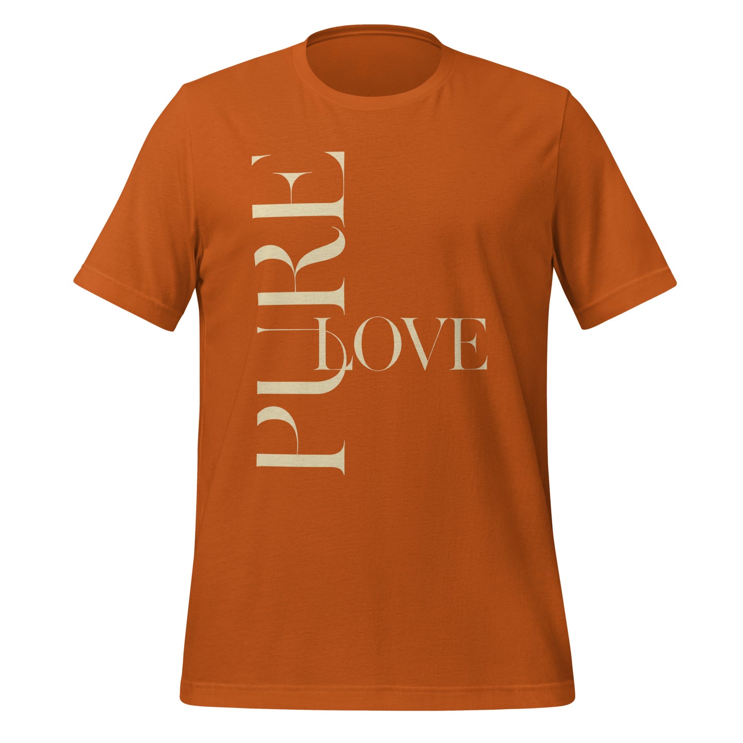 "Pure Love" Modern Typography Shirt – Premium Aesthetic Graphic Tee