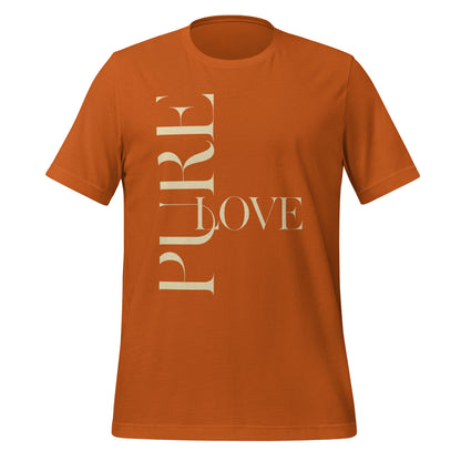 "Pure Love" Modern Typography Shirt – Premium Aesthetic Graphic Tee