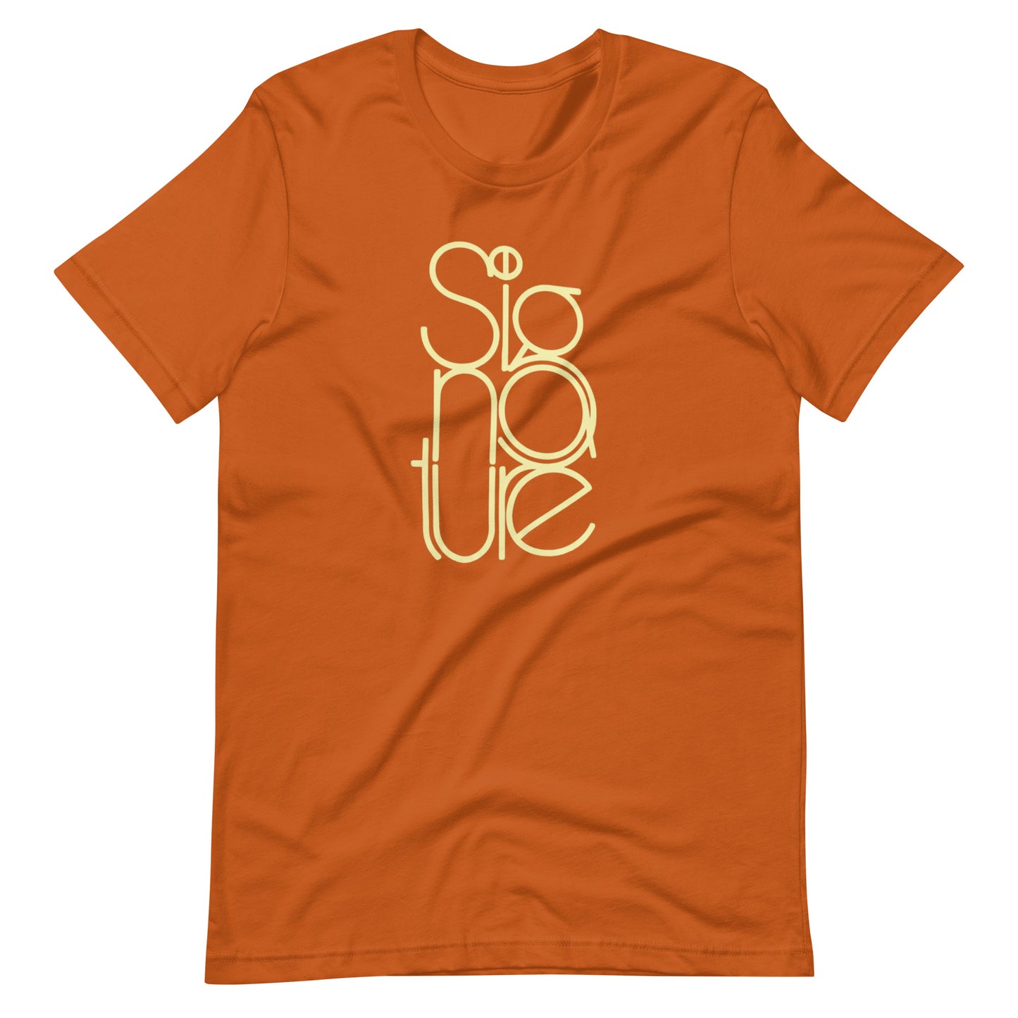 The Signature Tee - Minimalist Typographic Luxury Graphic T-Shirt