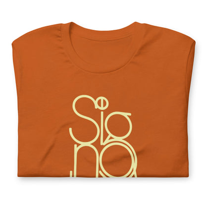 The Signature Tee - Minimalist Typographic Luxury Graphic T-Shirt