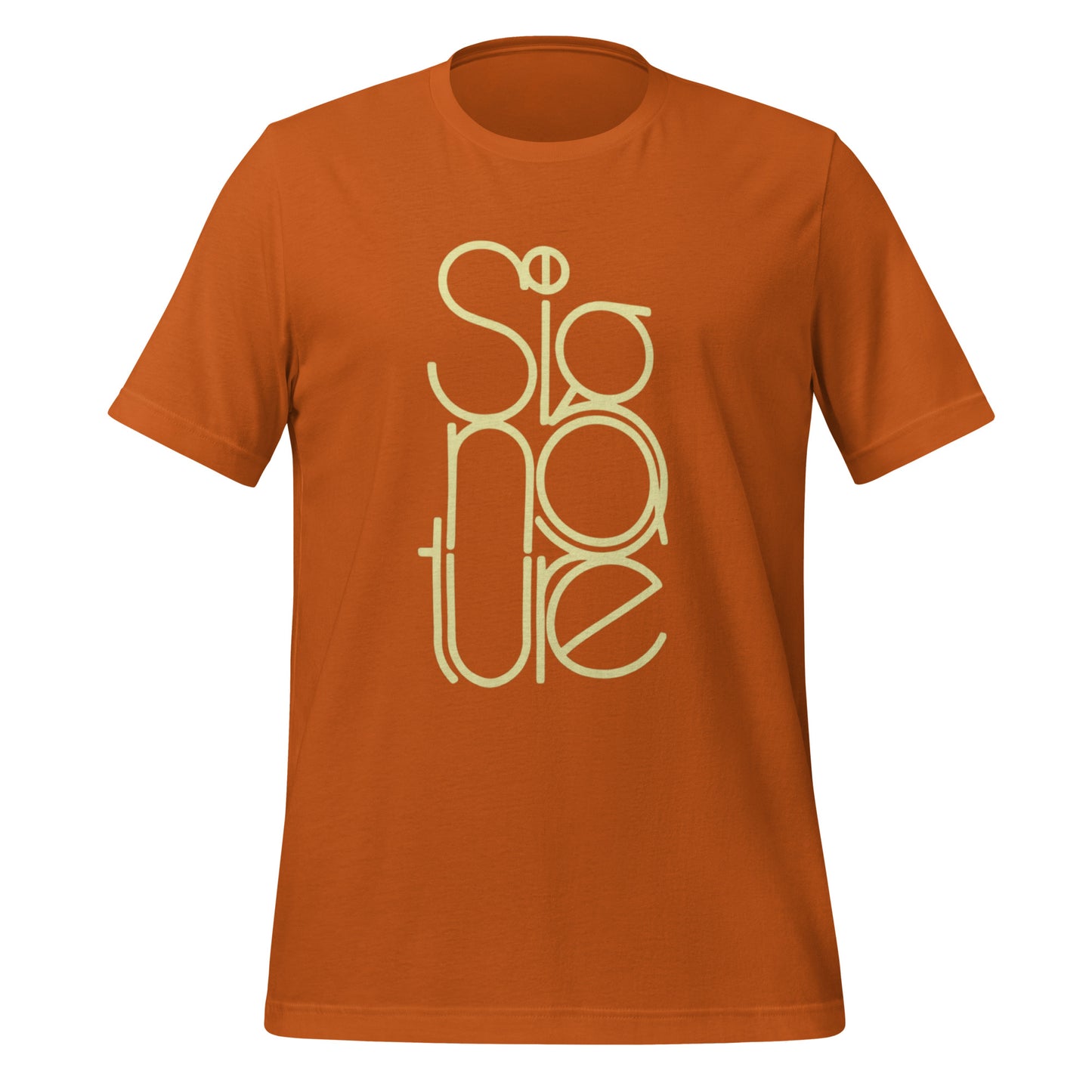 The Signature Tee - Minimalist Typographic Luxury Graphic T-Shirt
