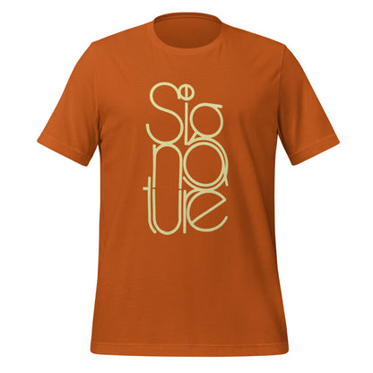 The Signature Tee - Minimalist Typographic Luxury Graphic T-Shirt