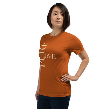 "Pure Love" Modern Typography Shirt – Premium Aesthetic Graphic Tee