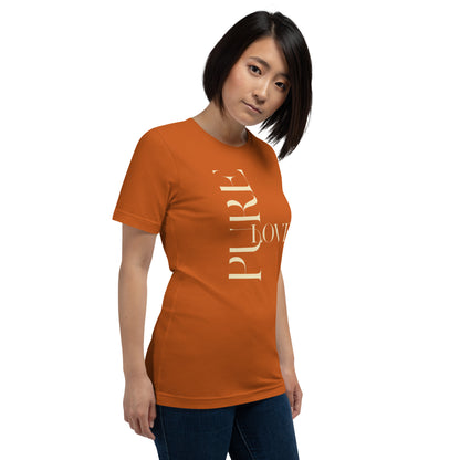"Pure Love" Modern Typography Shirt – Premium Aesthetic Graphic Tee