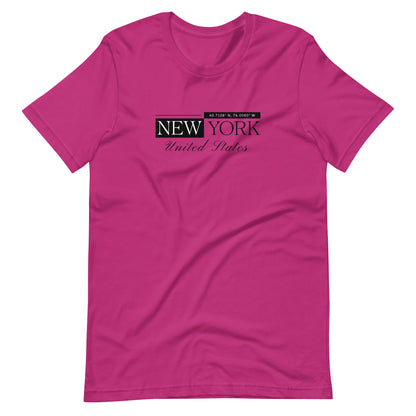 Elyx New York Minimalist City Typography Woman Graphic Tee