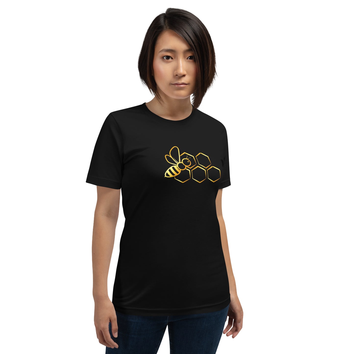 Elyx Aesthetic Bee Graphic Tee - Premium Soft Cotton T-Shirt for Women