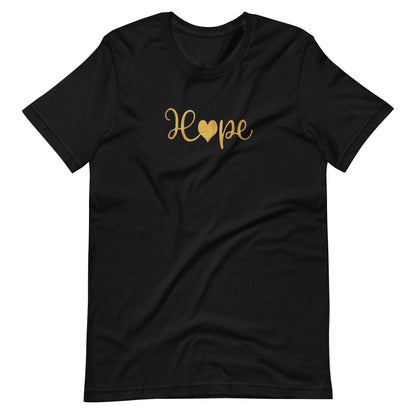 Elyx "Hope" Elegant Calligraphy Tee – Modern Minimalist Collection