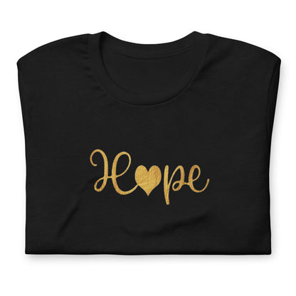 Elyx "Hope" Elegant Calligraphy Tee – Modern Minimalist Collection