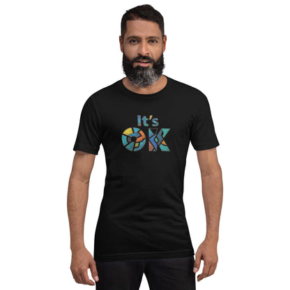It's OK Mosaic Typography Tee - Premium Men's Casual Comfort Cotton Top