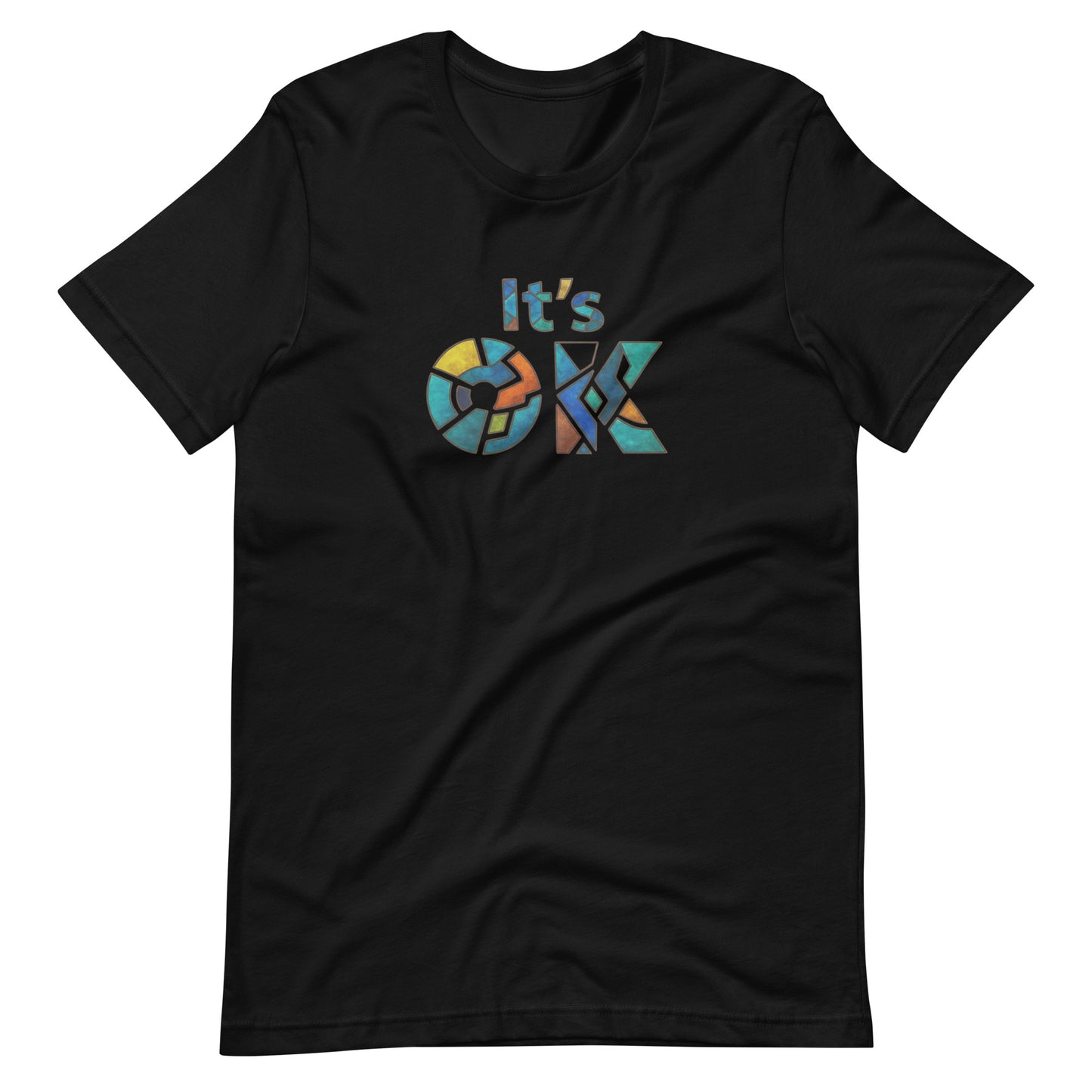 It's OK Mosaic Typography Tee - Premium Men's Casual Comfort Cotton Top