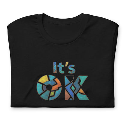 It's OK Mosaic Typography Tee - Premium Men's Casual Comfort Cotton Top