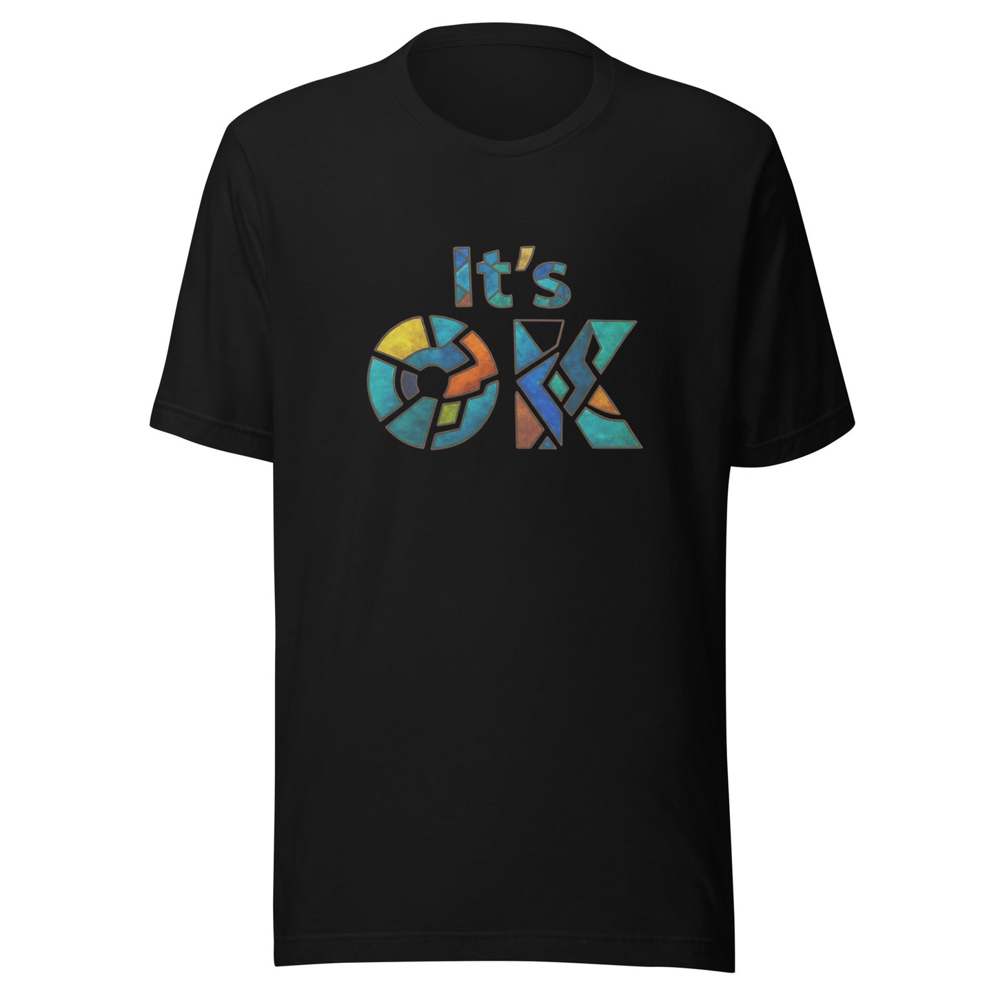 It's OK Mosaic Typography Tee - Premium Men's Casual Comfort Cotton Top
