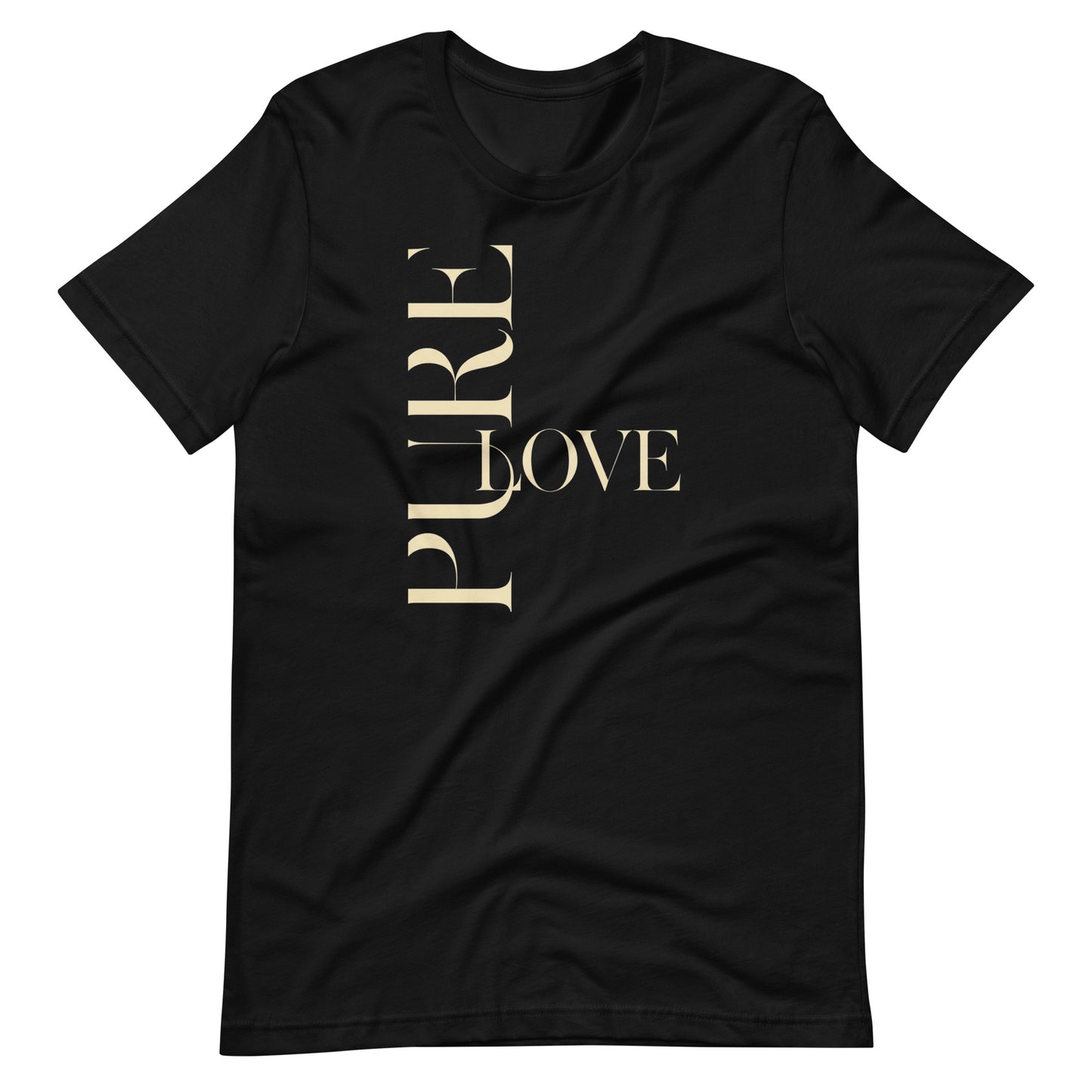 "Pure Love" Modern Typography Shirt – Premium Aesthetic Graphic Tee