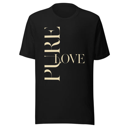 "Pure Love" Modern Typography Shirt – Premium Aesthetic Graphic Tee
