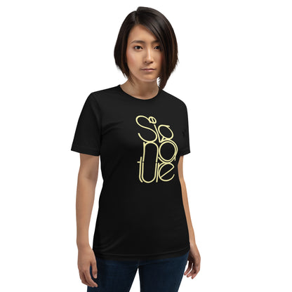 The Signature Tee - Minimalist Typographic Luxury Graphic T-Shirt