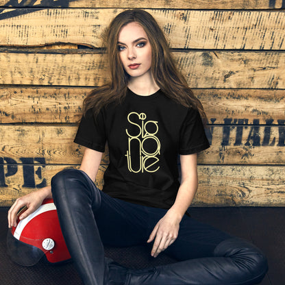The Signature Tee - Minimalist Typographic Luxury Graphic T-Shirt