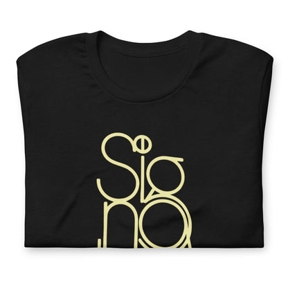 The Signature Tee - Minimalist Typographic Luxury Graphic T-Shirt