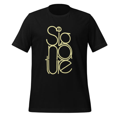 The Signature Tee - Minimalist Typographic Luxury Graphic T-Shirt