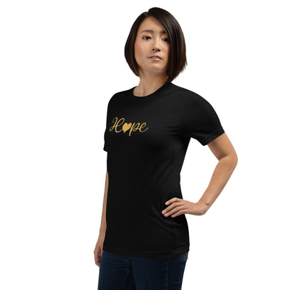Elyx "Hope" Elegant Calligraphy Tee – Modern Minimalist Collection