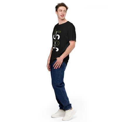 Stay Strong Vertical Typographic Tee - Modern Minimalist Urban Streetwear T-Shirt