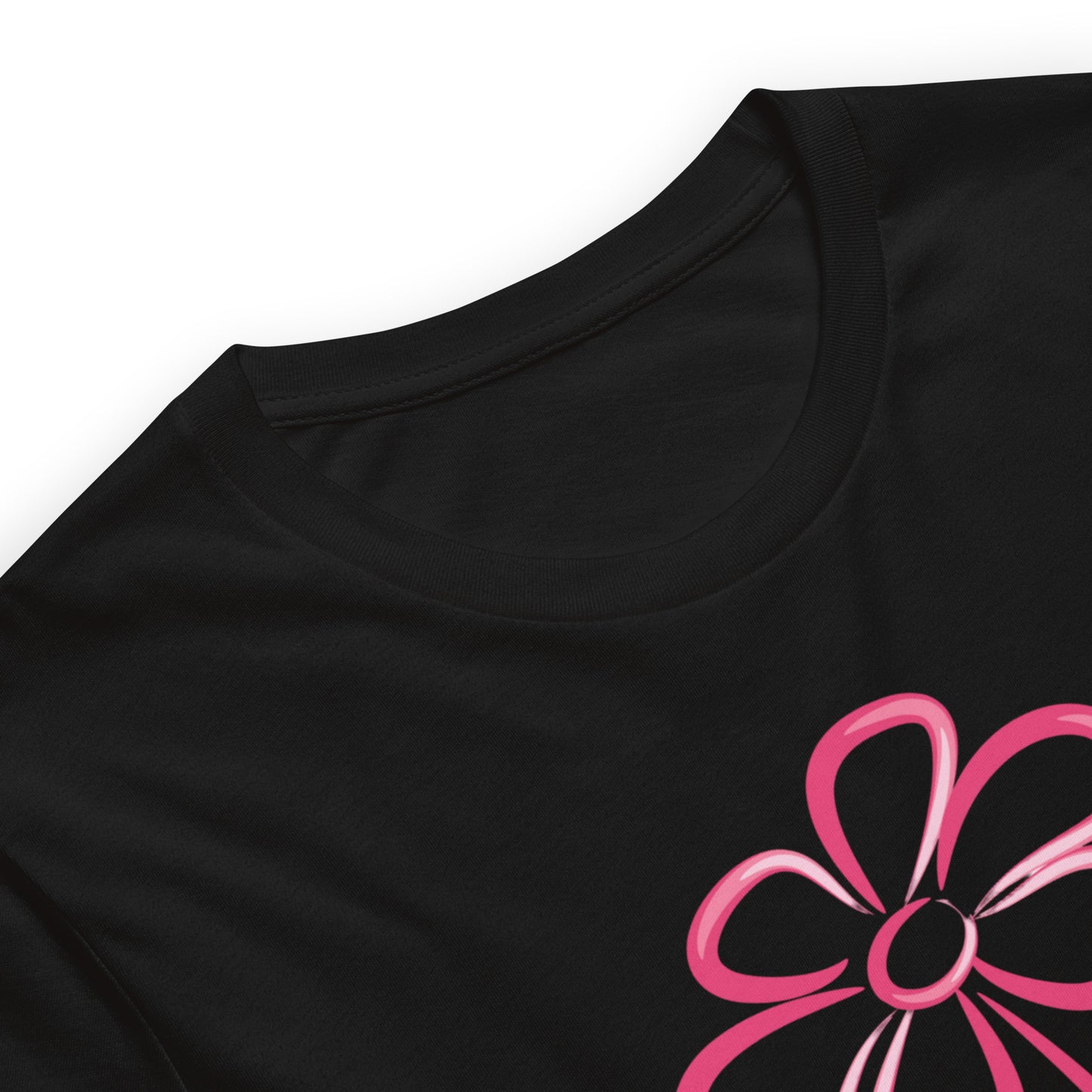 Fuchsia Flower Line Art Graphic Tee - Premium Cotton T-Shirt