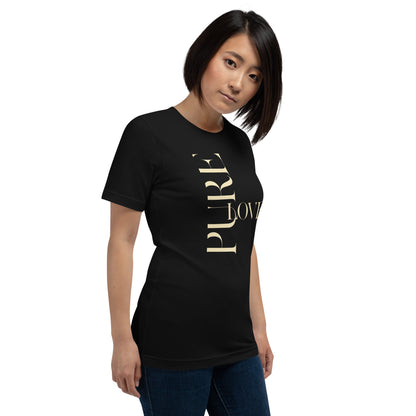 "Pure Love" Modern Typography Shirt – Premium Aesthetic Graphic Tee