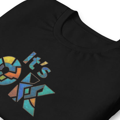It's OK Mosaic Typography Tee - Premium Men's Casual Comfort Cotton Top