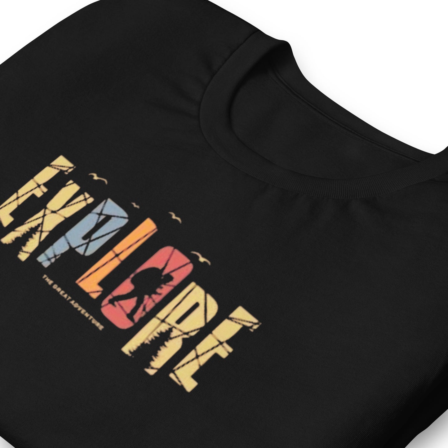 Explore The Great Adventure Graphic Tee - Retro Boho Nature & Hiking T-Shirt