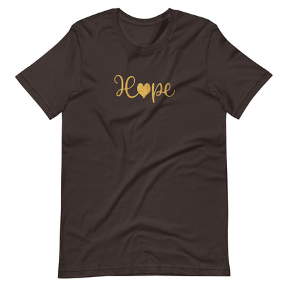 Elyx "Hope" Elegant Calligraphy Tee – Modern Minimalist Collection