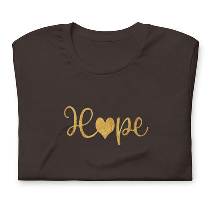 Elyx "Hope" Elegant Calligraphy Tee – Modern Minimalist Collection