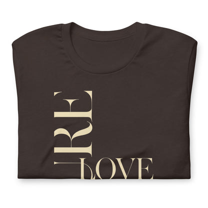 "Pure Love" Modern Typography Shirt – Premium Aesthetic Graphic Tee