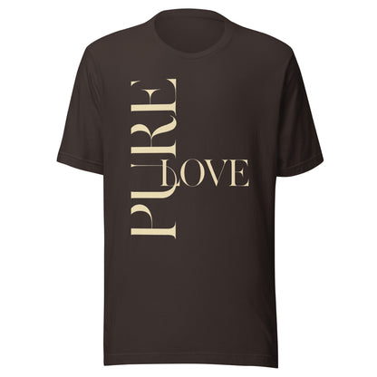 "Pure Love" Modern Typography Shirt – Premium Aesthetic Graphic Tee