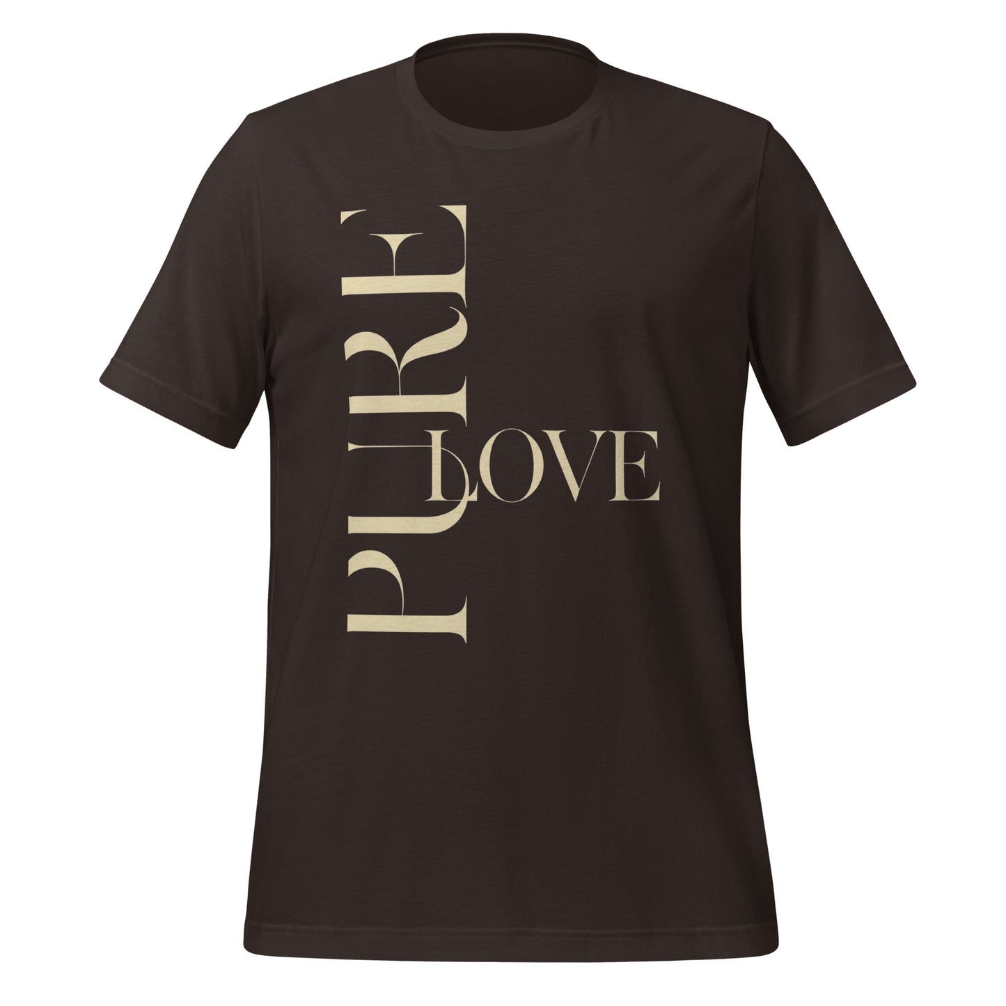 "Pure Love" Modern Typography Shirt – Premium Aesthetic Graphic Tee