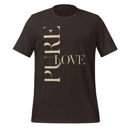 "Pure Love" Modern Typography Shirt – Premium Aesthetic Graphic Tee