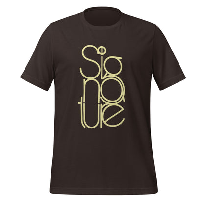 The Signature Tee - Minimalist Typographic Luxury Graphic T-Shirt
