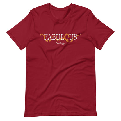 Elyx "Fabulous Today" Golden Chain Graphic Tee - Premium Soft Cotton T-Shirt for Women