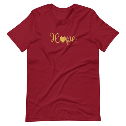 Elyx "Hope" Elegant Calligraphy Tee – Modern Minimalist Collection