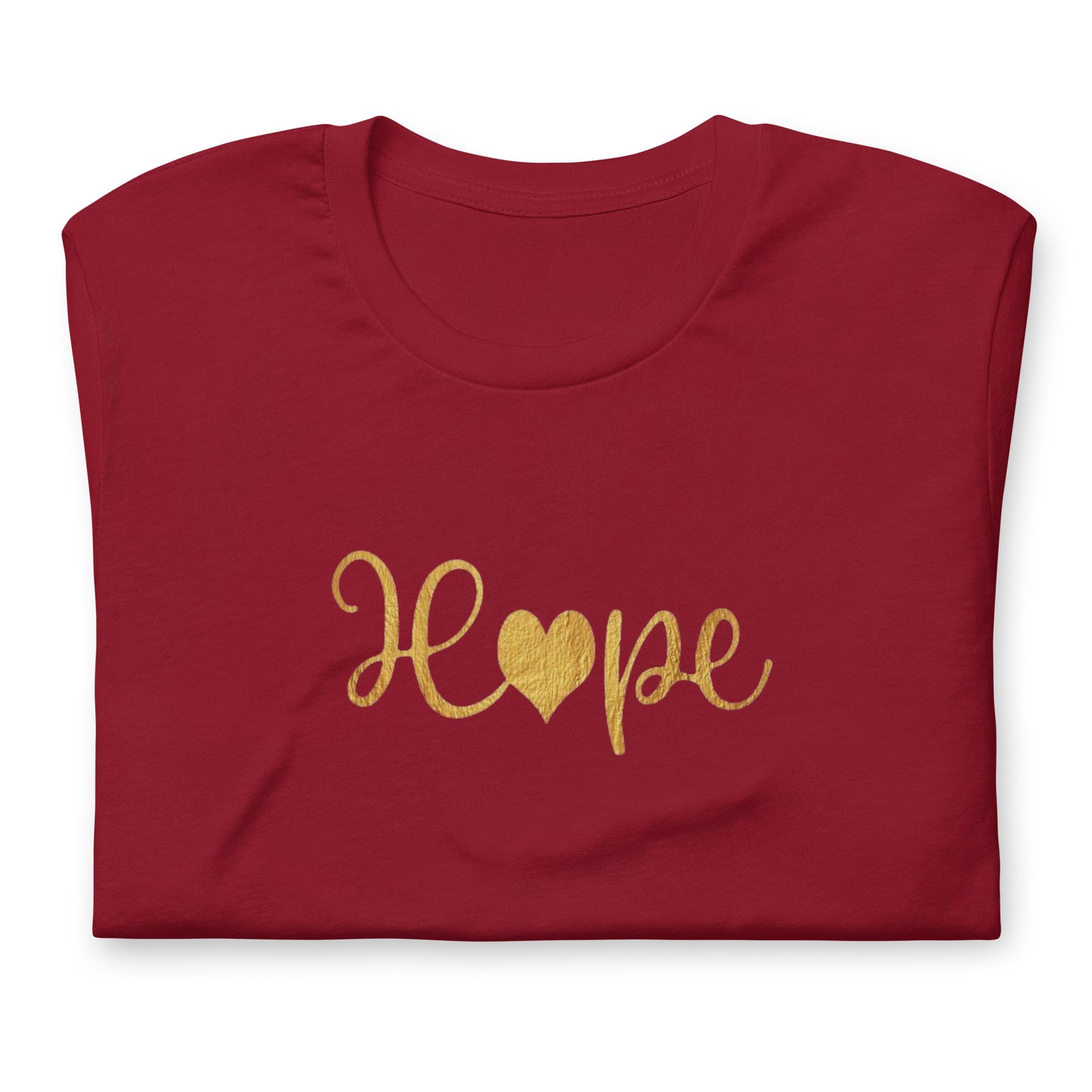 Elyx "Hope" Elegant Calligraphy Tee – Modern Minimalist Collection