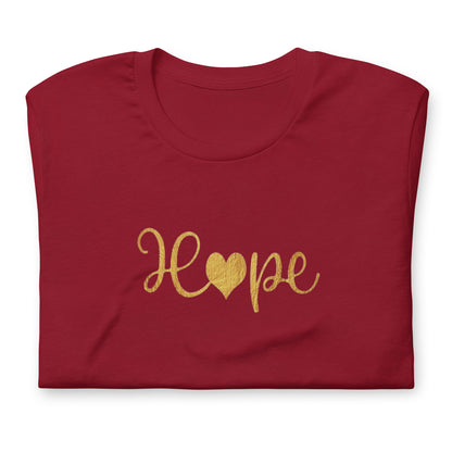 Elyx "Hope" Elegant Calligraphy Tee – Modern Minimalist Collection