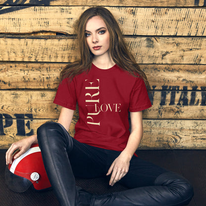 "Pure Love" Modern Typography Shirt – Premium Aesthetic Graphic Tee