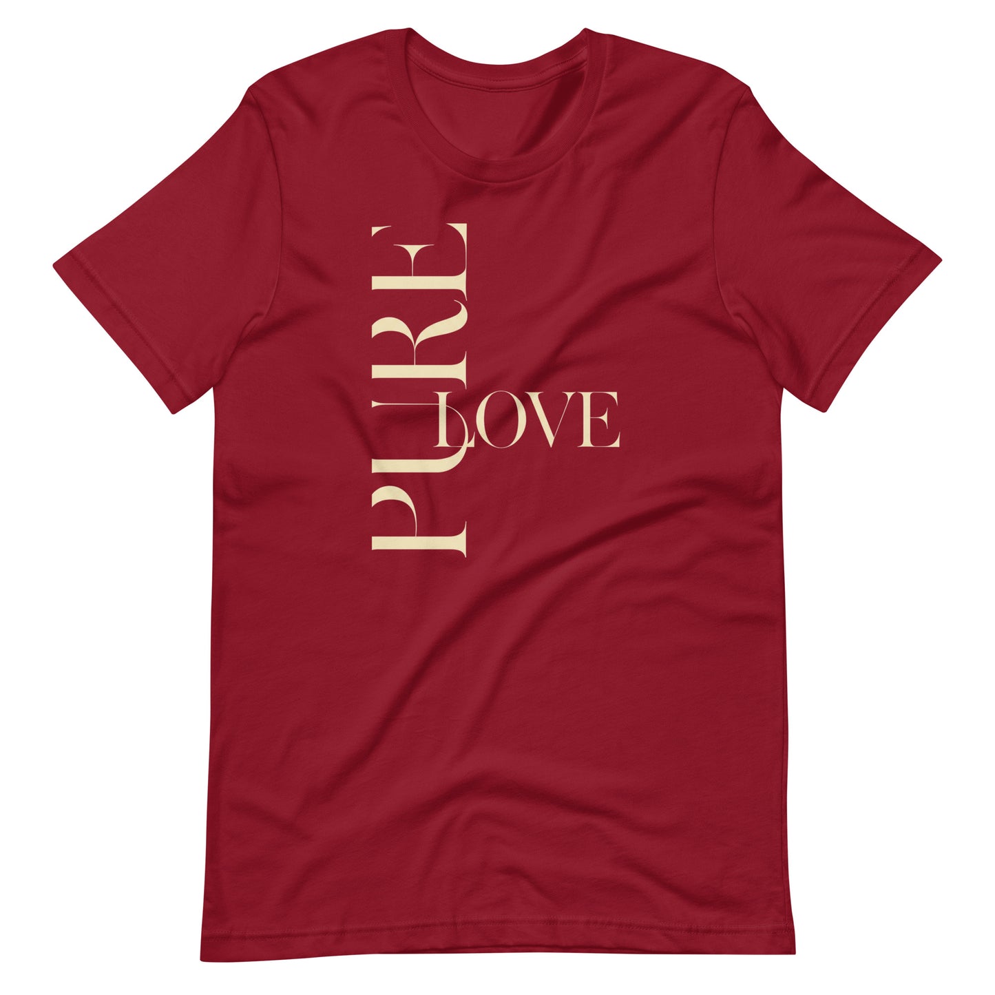 "Pure Love" Modern Typography Shirt – Premium Aesthetic Graphic Tee