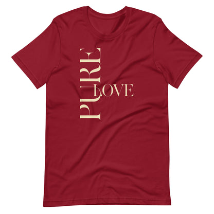 "Pure Love" Modern Typography Shirt – Premium Aesthetic Graphic Tee