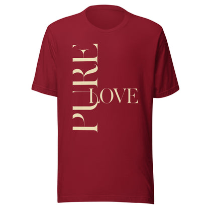 "Pure Love" Modern Typography Shirt – Premium Aesthetic Graphic Tee